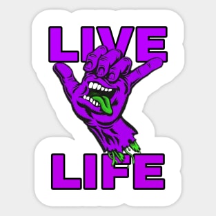 Live Life Joker Sticker